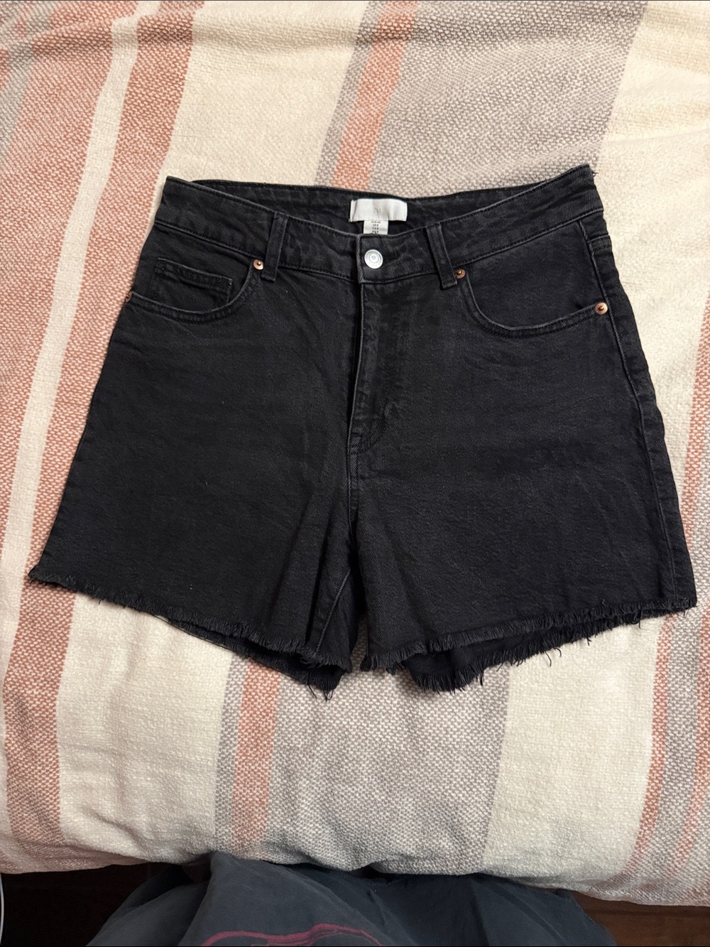 H&M Black Denim Shorts